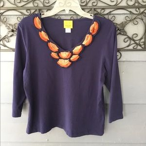 Ruby Red Embellished Top